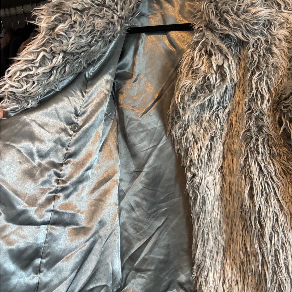 Faux fur vintage 90s y2k rave jacket - Picture 2 of 7